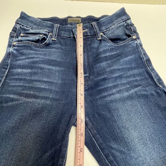 Mother Looker High-Rise Ankle Fray Skinny Jeans in Tongue And Chic Size 26 - Picture 8 of 13